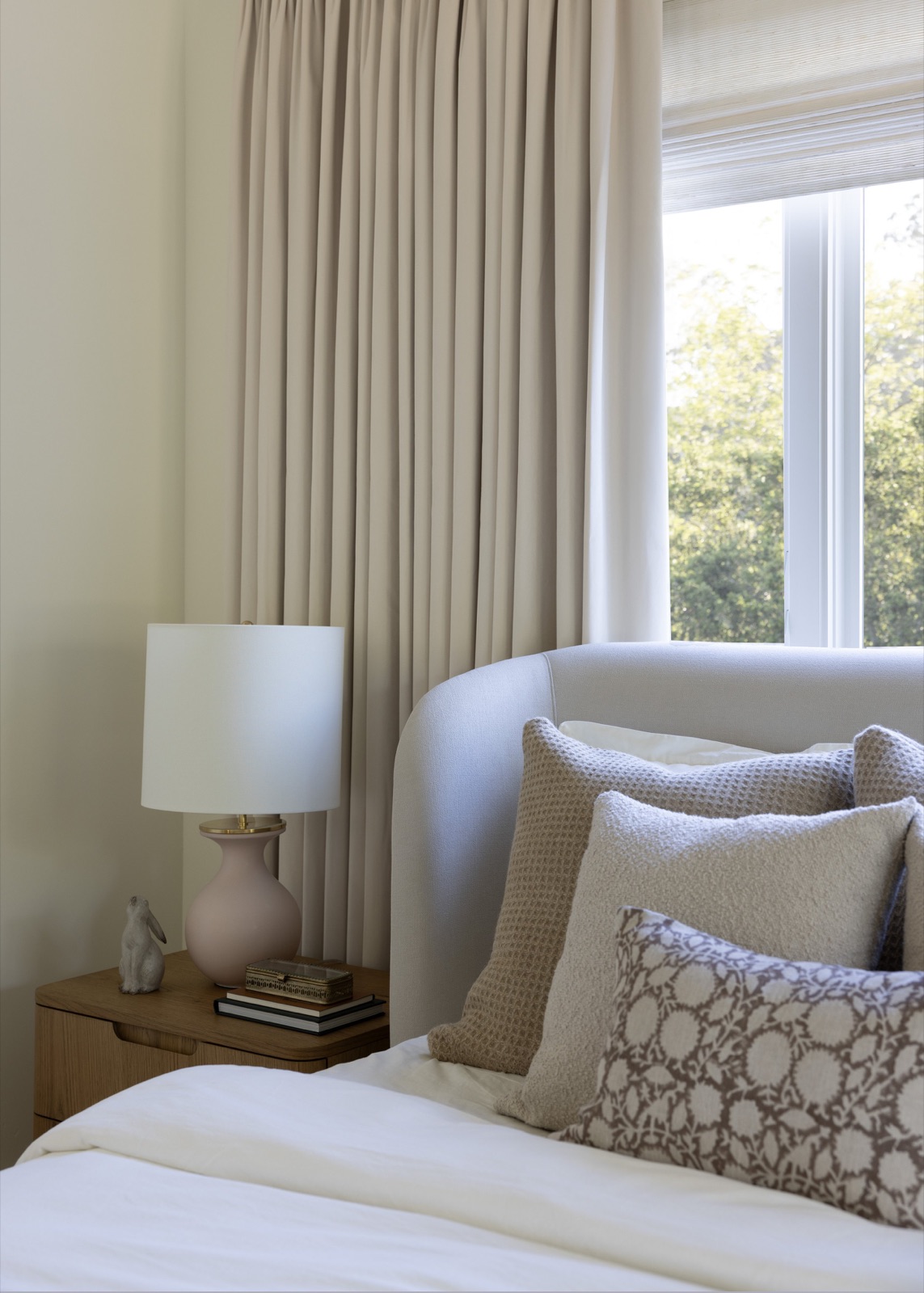 California Transitional, bedroom detail.