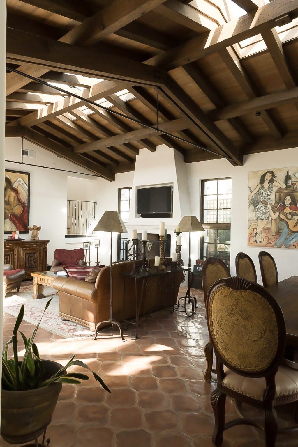Spanish Revival, living room