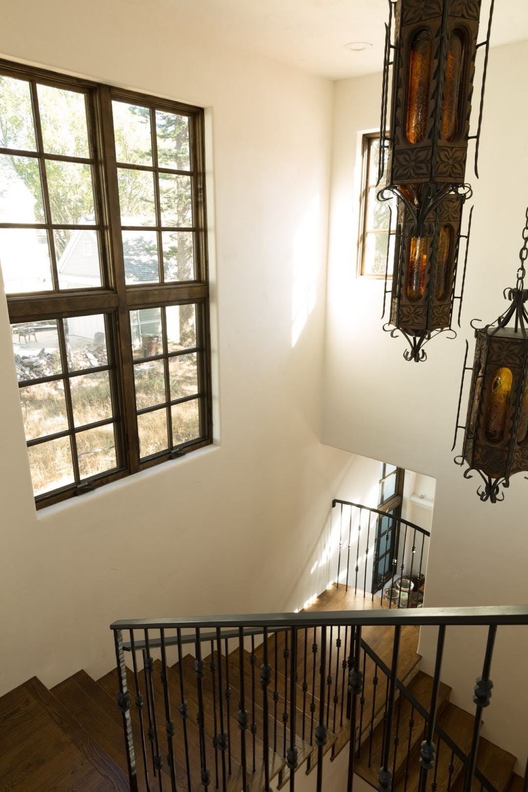 Spanish Revival, staircase landing